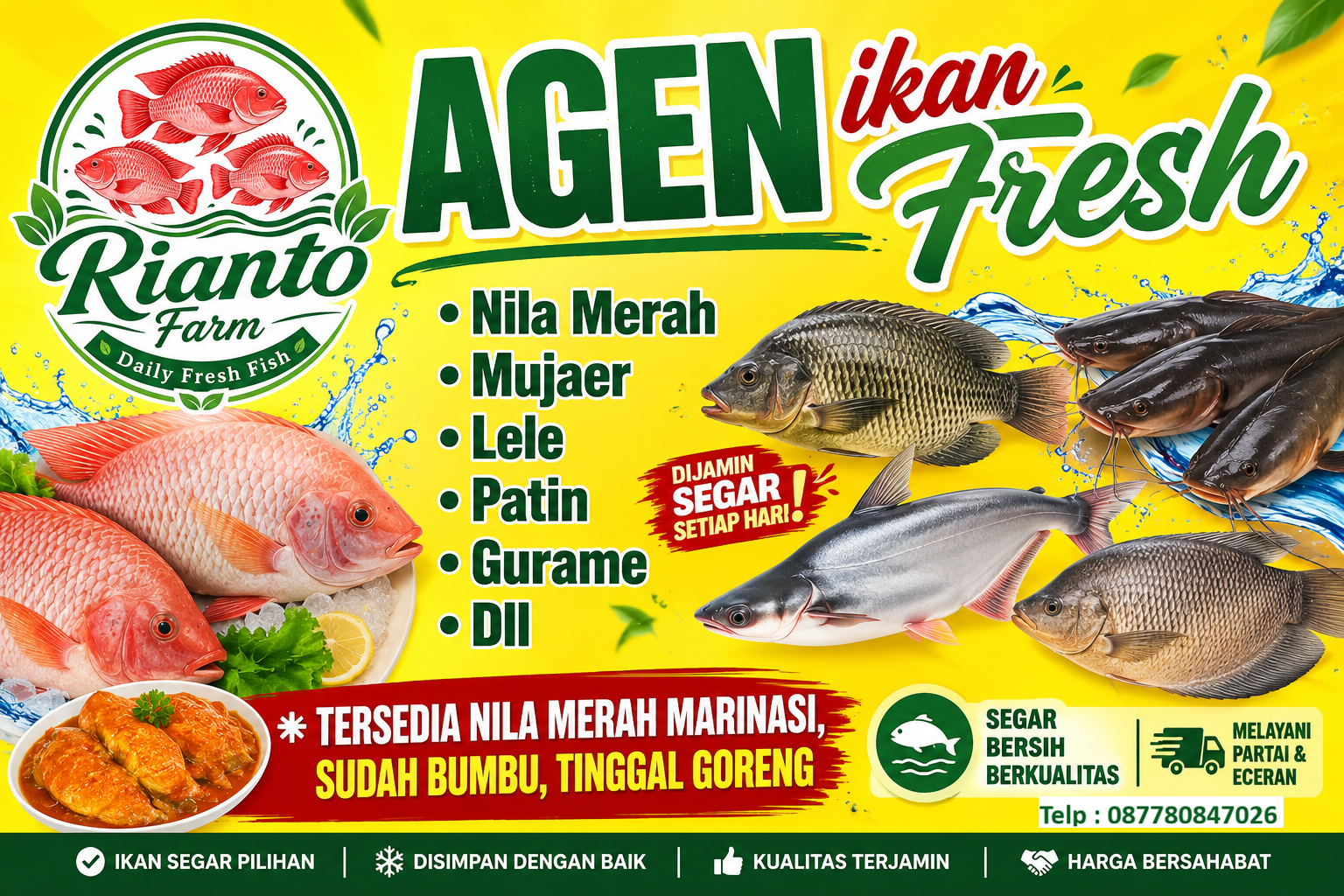 Ikan segar ilustrasi